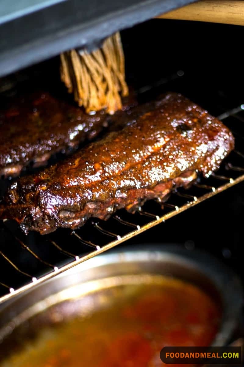 Cooking ribs with an electric smoker