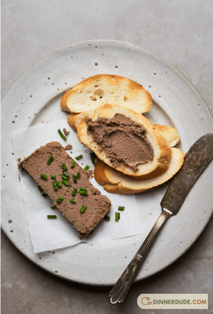 Duck Pate in a Parmesan Basket Cheese