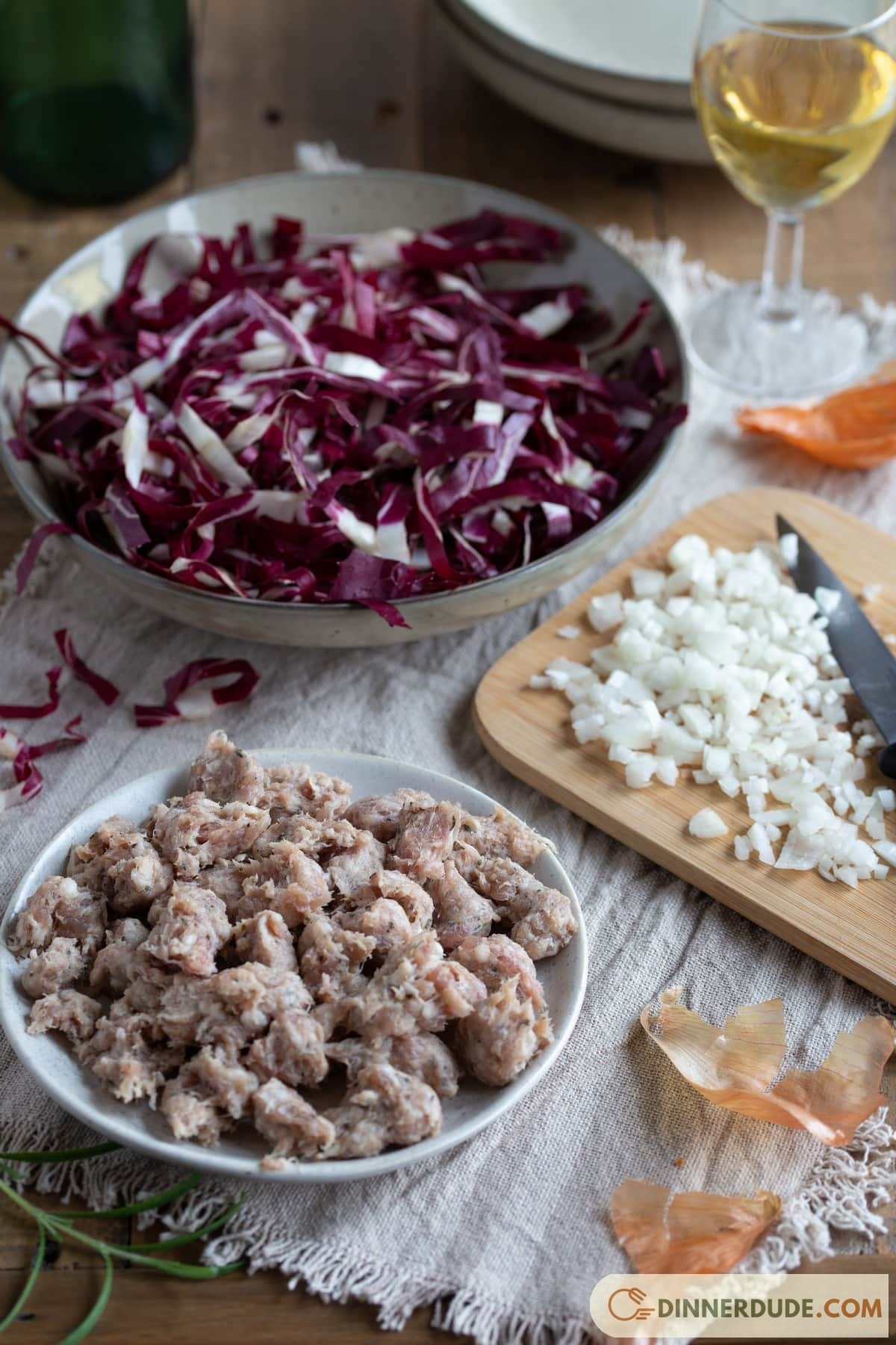 Risotto with Red Cabbage and Parmesan Cheese