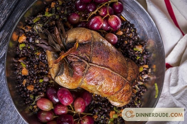 Pheasant with Pink Grapes