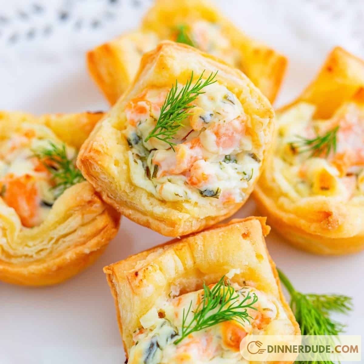 Puff Pastry Basket with Quail Egg
