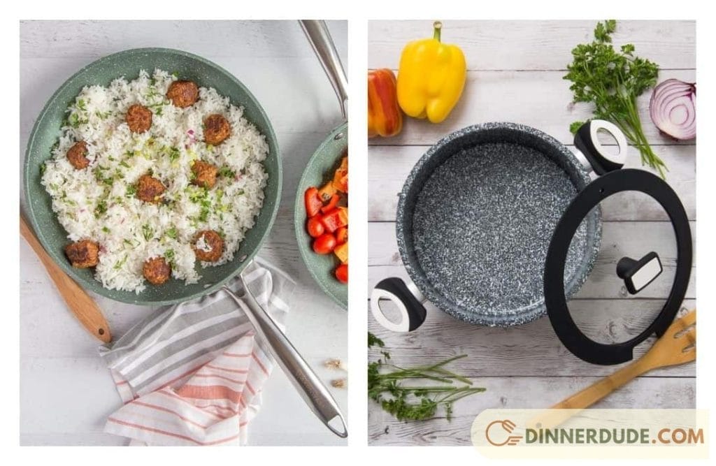 How is granite stone cookware made?