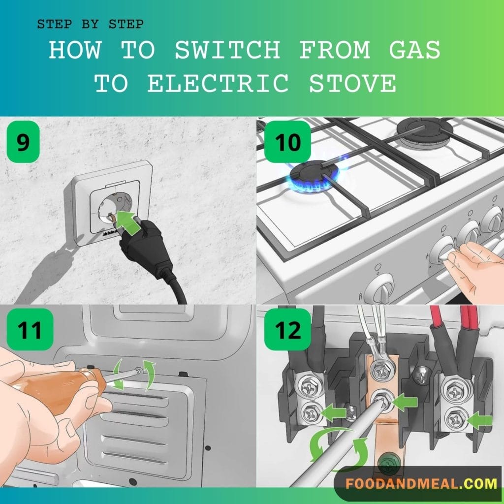 how to switch from gas to electric stove