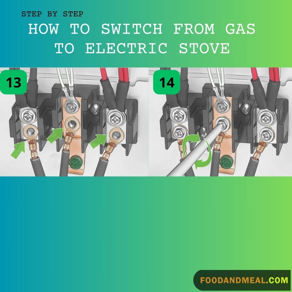 how to switch from gas to electric stove